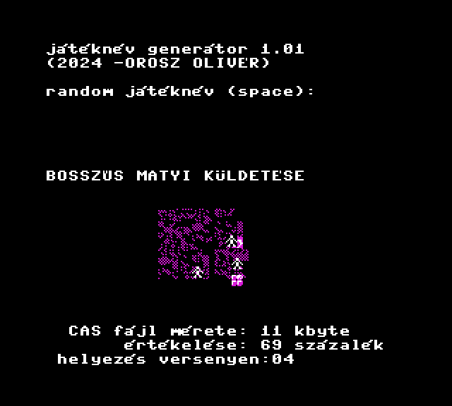 Játéknév generátor v1.01 extra