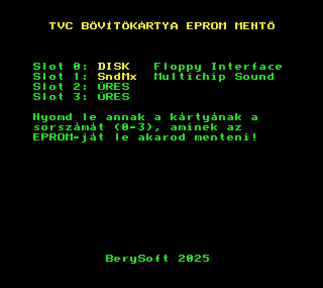 Save eprom