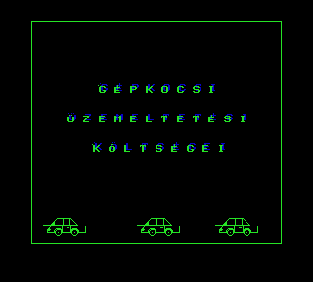 Gépkocsi üzemeltetési költségei