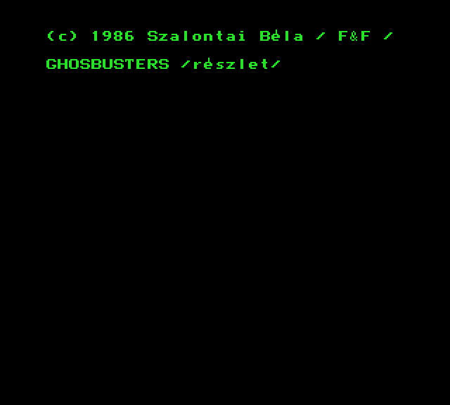 Ghostbusters Music