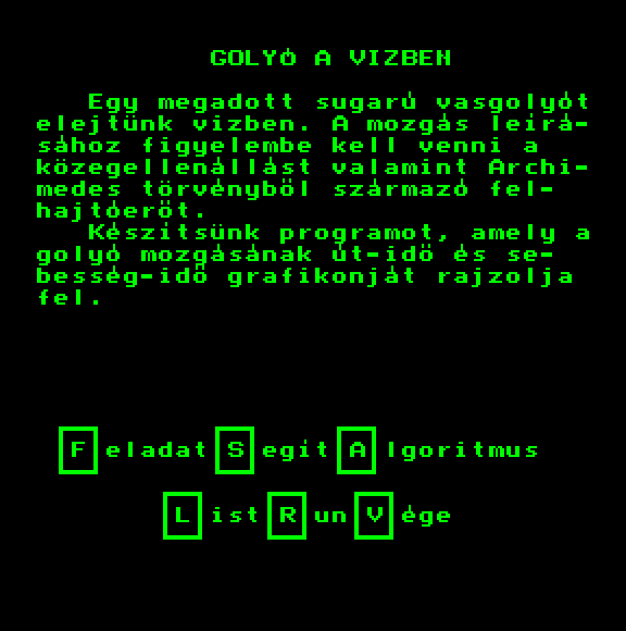 Golyó a vízben