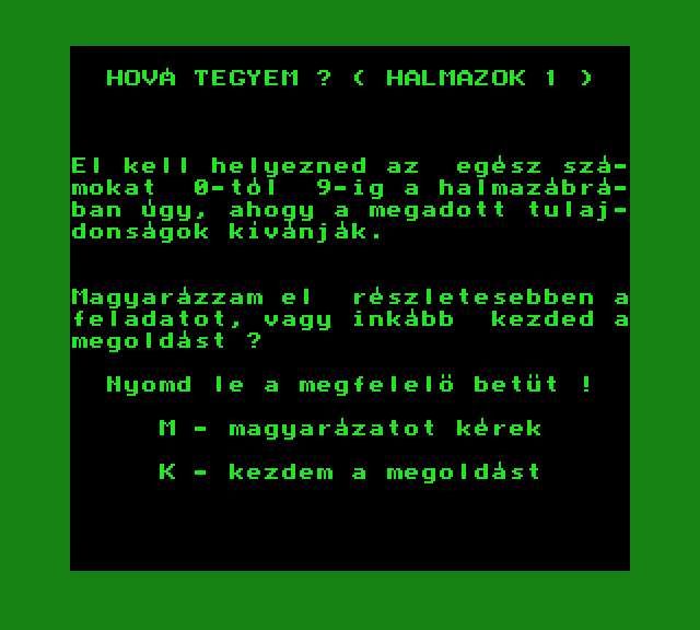 Hová tegyem? (Halmazok 1)