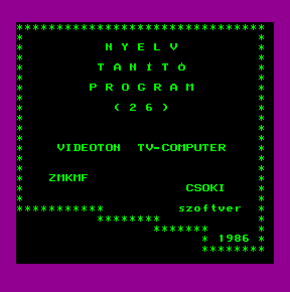 Nyelvtanító program (f3)