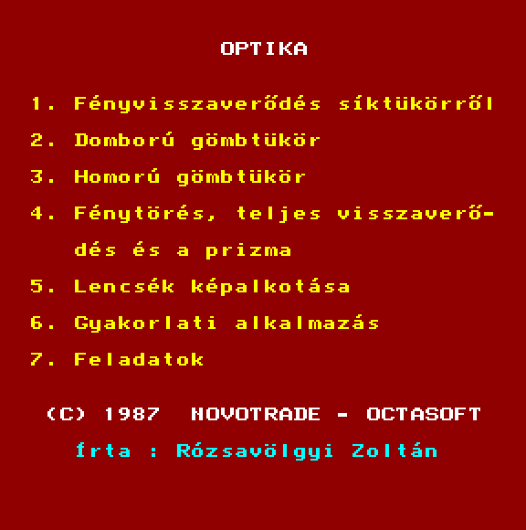 Optika (Eredeti kazettás verzió) extra