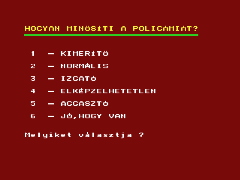 Szex teszt