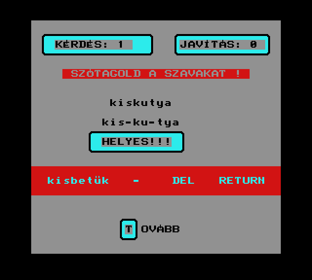 Szótagolás extra