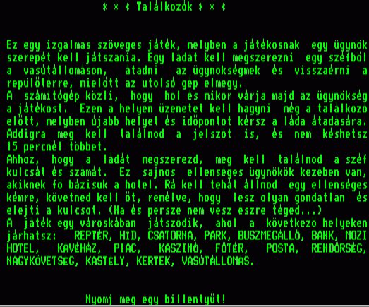 Találkozók