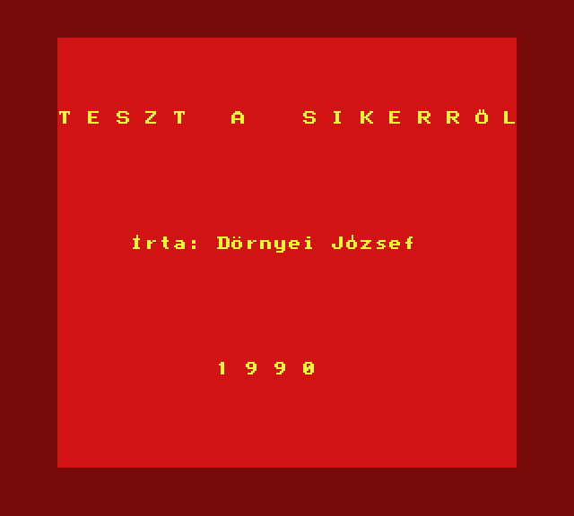 Teszt a Sikerről