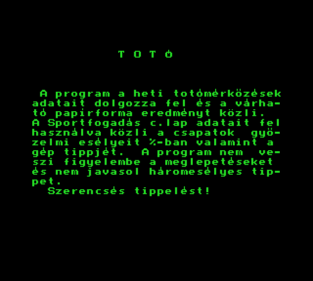 Totó extra