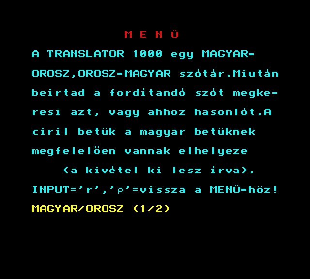 Translator 1000 extra