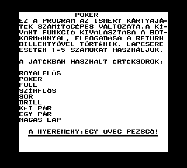 TV-Póker (eredeti wav) extra