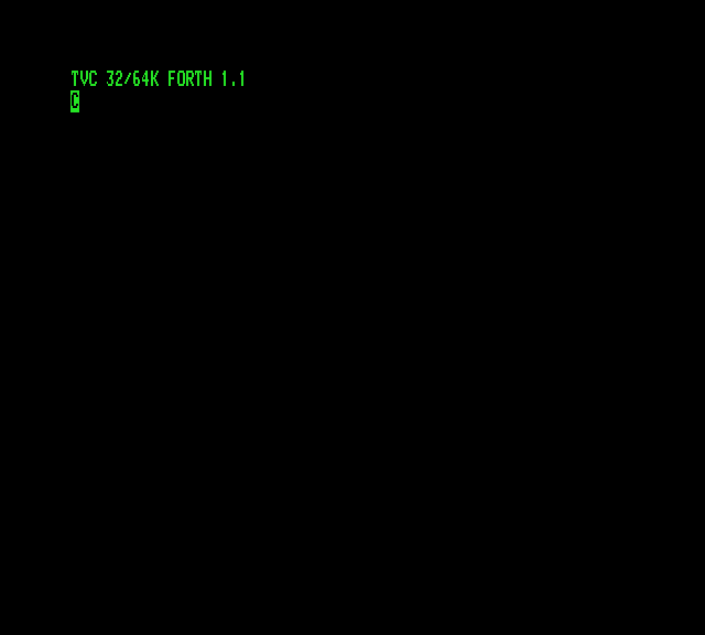 TVC 32/64k Forth v1.1