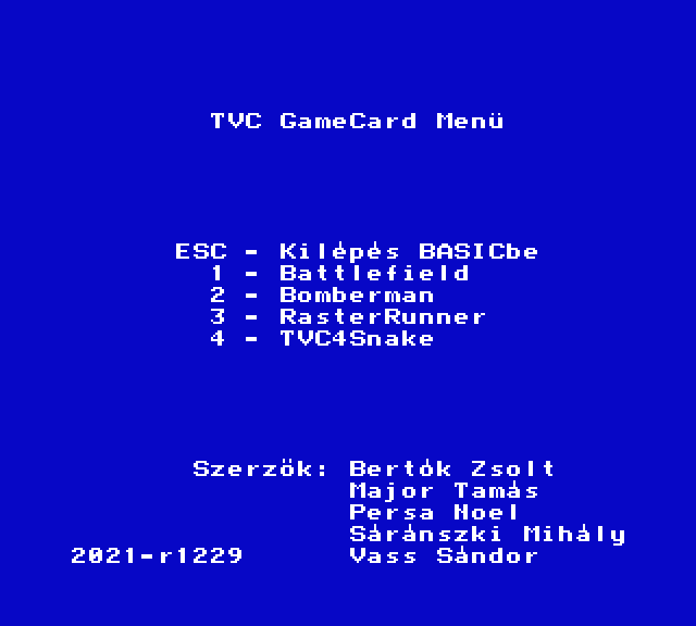 TVC GameCard R1229