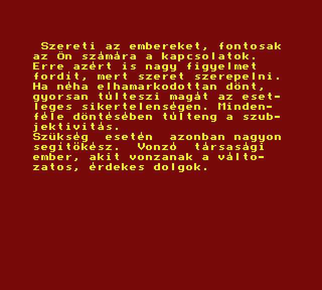 Teszt a vérmérsékletről extra